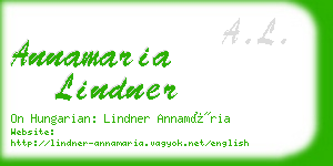 annamaria lindner business card